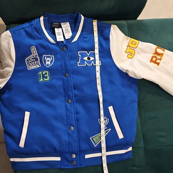 Disney Parks Pixar Monsters University Varsity Jacket By Her Universe College M - Picture 13 of 17